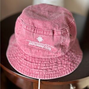 Fahrenheit Pink Denim Bucket Hat Youth Size